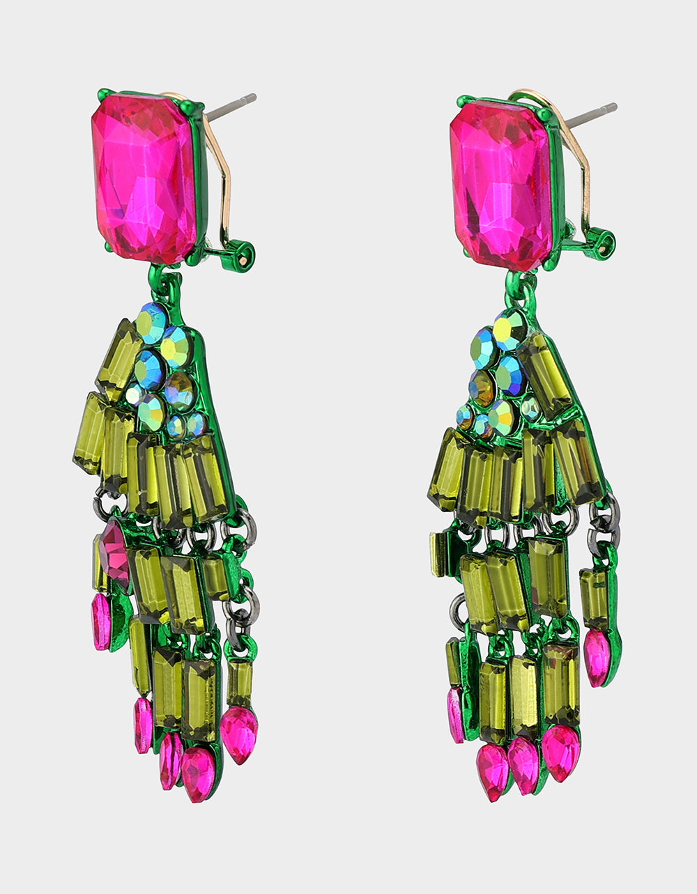 RICH WITCH DROP EARRINGS GREEN - Image 3