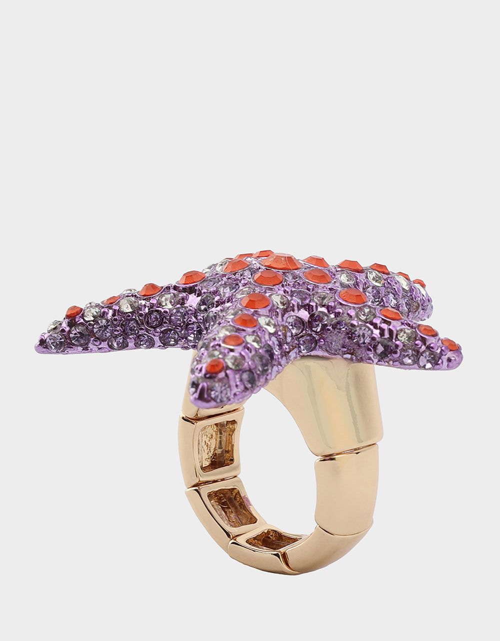 MERMAID JEWELS STARFISH STRETCH RING PURPLE - Image 4