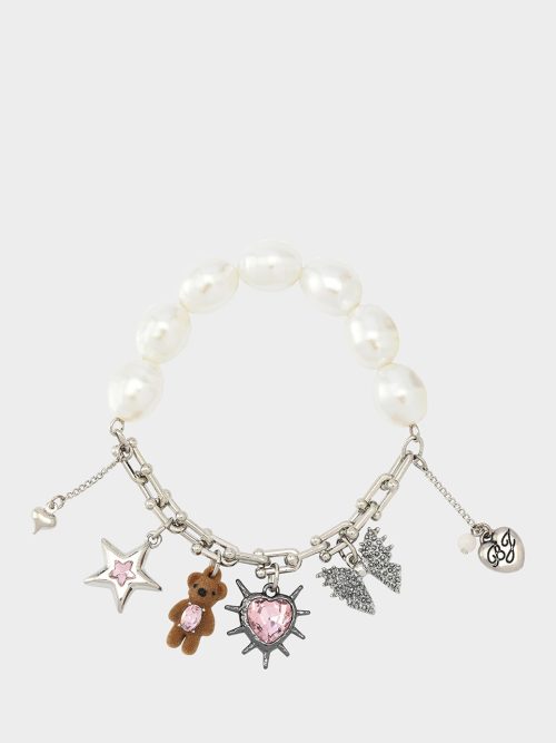 TEDDY CHARM STRETCH BRACELET MULTI