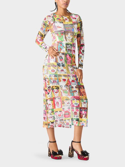 BETSEY'S ART DRESS MULTI