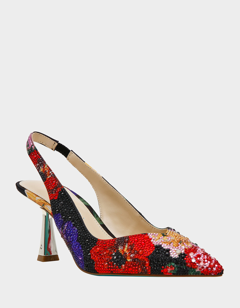 CLARK HEELS BLACK FLOWER MULTI - Image 3