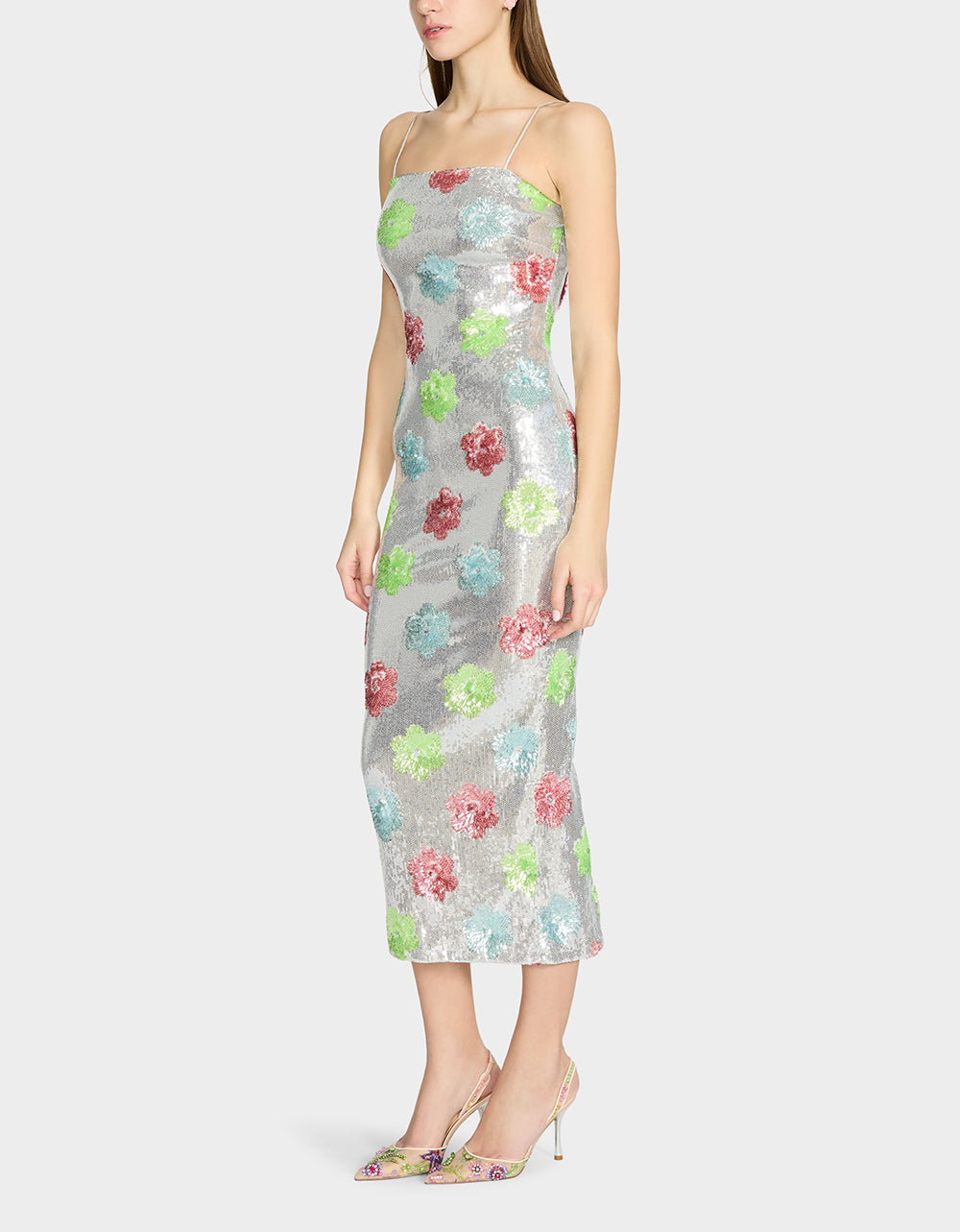 SASSY SEQUIN DRESS SILVER MULTI - Image 7