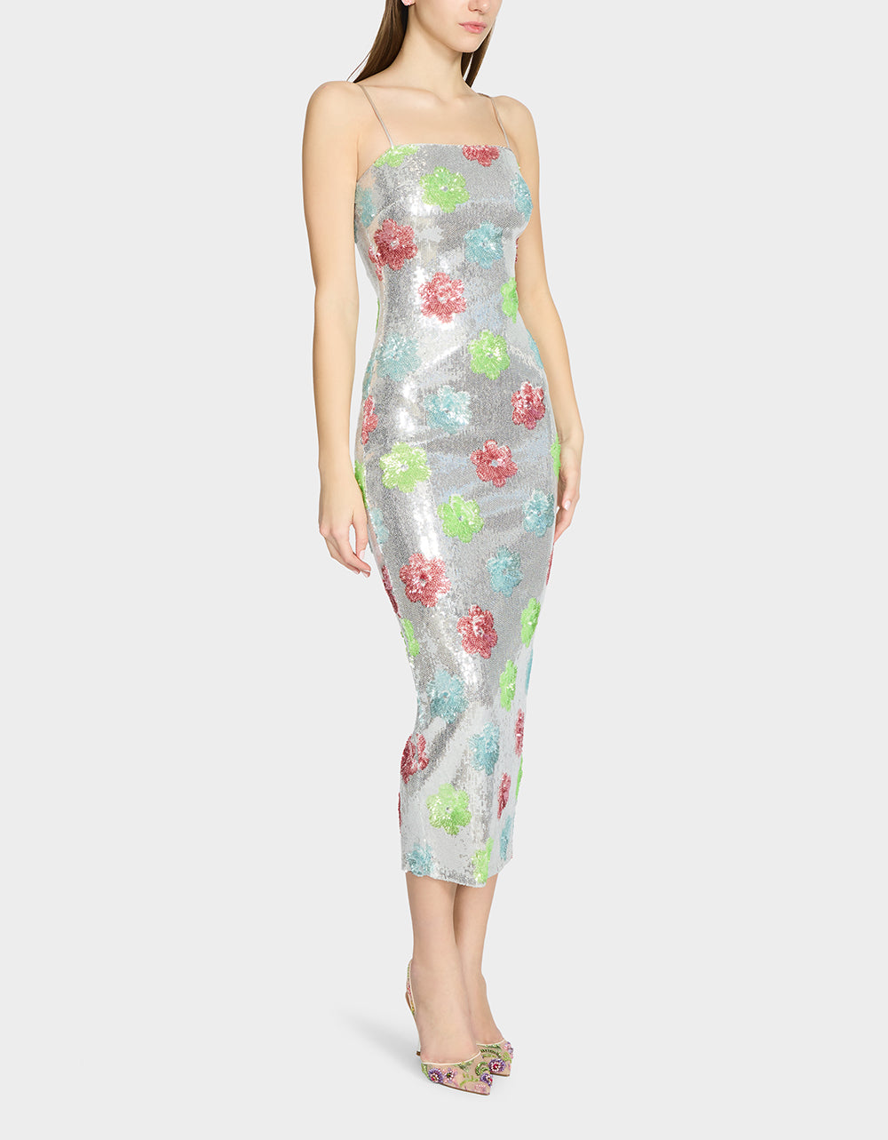 SASSY SEQUIN DRESS SILVER MULTI - Image 8